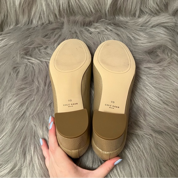 NIB Cole Haan Amphora Leather Leslie Pump Tan Size 9 - Picture 6 of 9